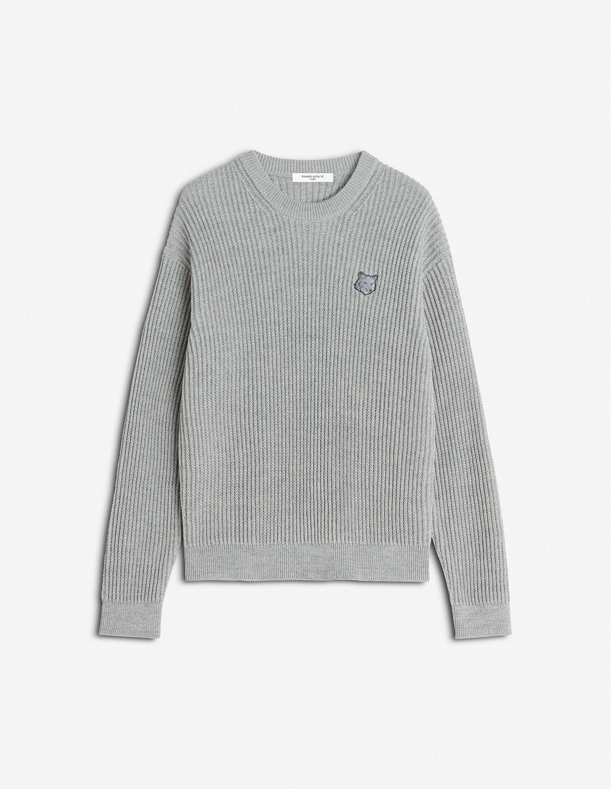 FOX HEAD COTTON RIBBED JUMPER