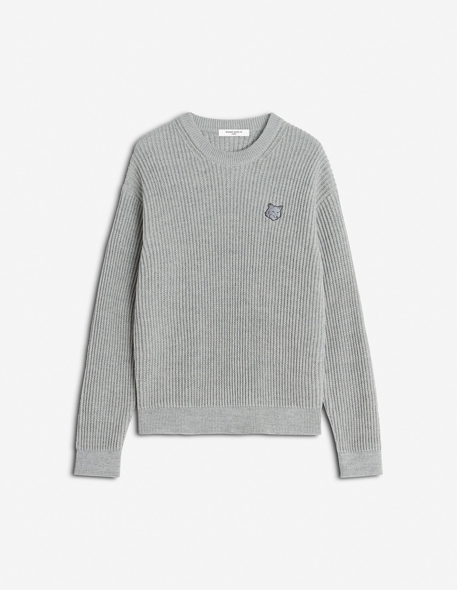FOX HEAD COTTON RIBBED JUMPER
