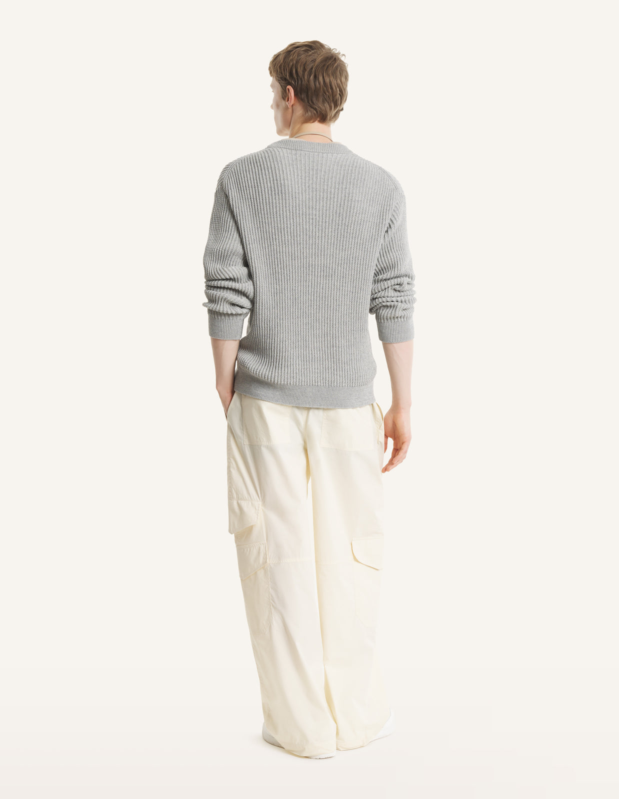 FOX HEAD COTTON RIBBED JUMPER