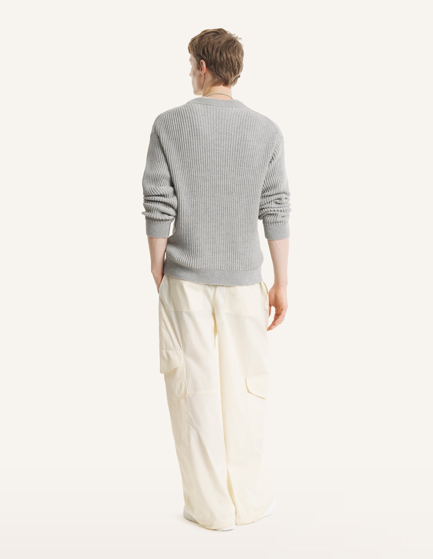FOX HEAD COTTON RIBBED JUMPER