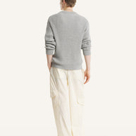 FOX HEAD COTTON RIBBED JUMPER
