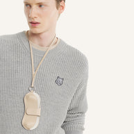 FOX HEAD COTTON RIBBED JUMPER