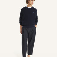 FOX HEAD COTTON RIBBED JUMPER