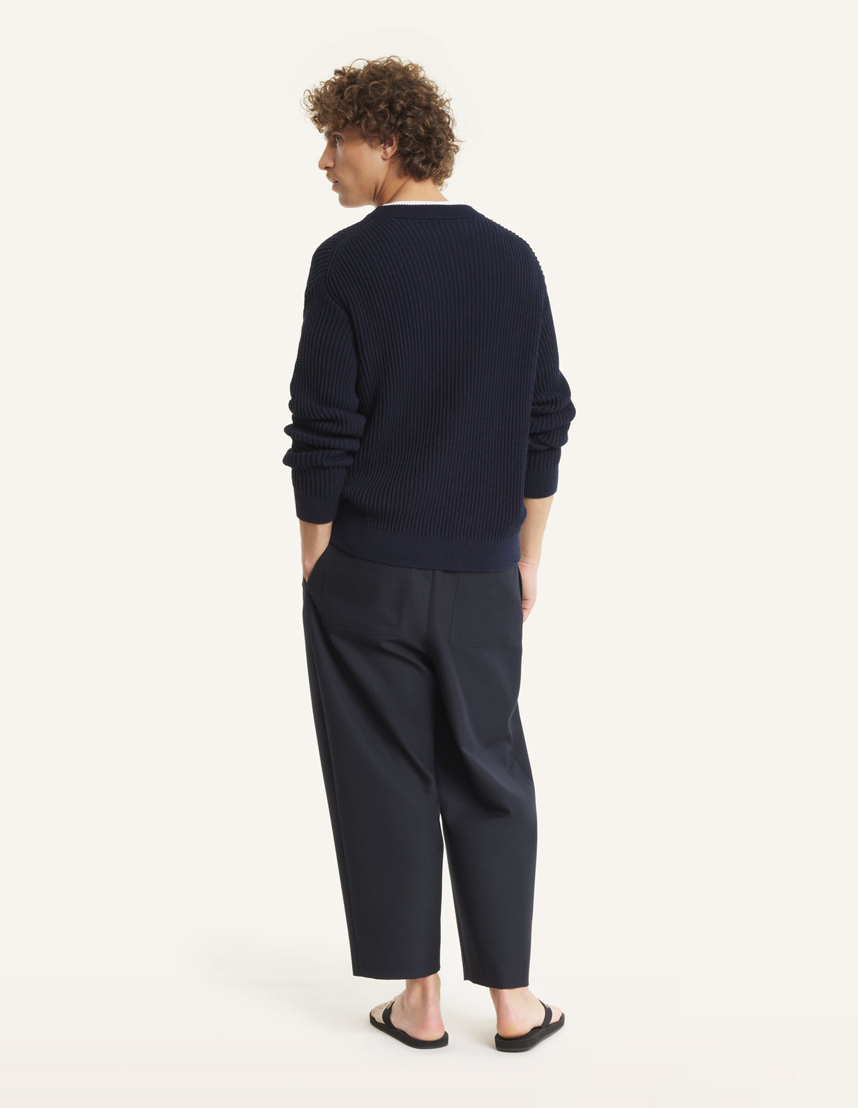 FOX HEAD COTTON RIBBED JUMPER