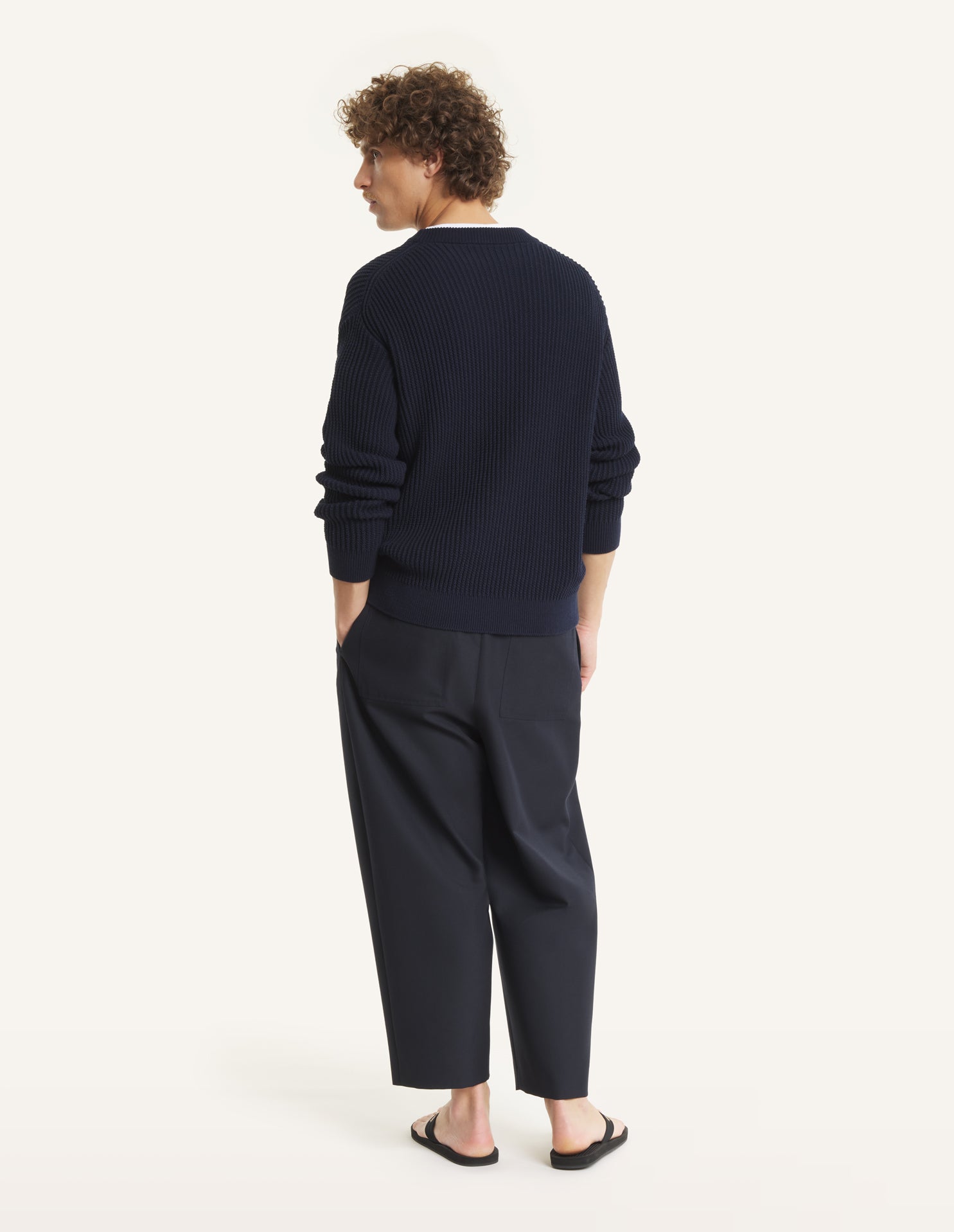FOX HEAD COTTON RIBBED JUMPER