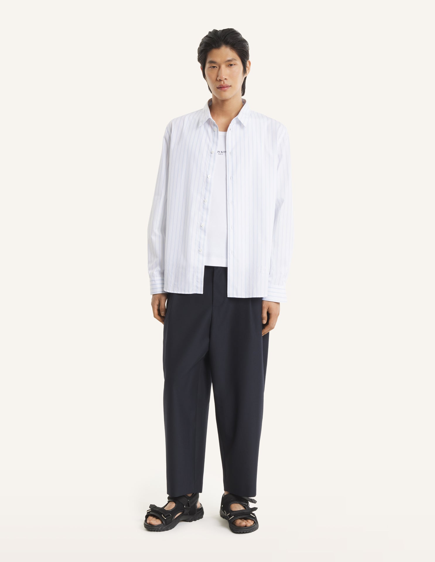 CROPPED PLEATED PANTS