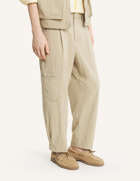 PLEATED CARGO PANTS