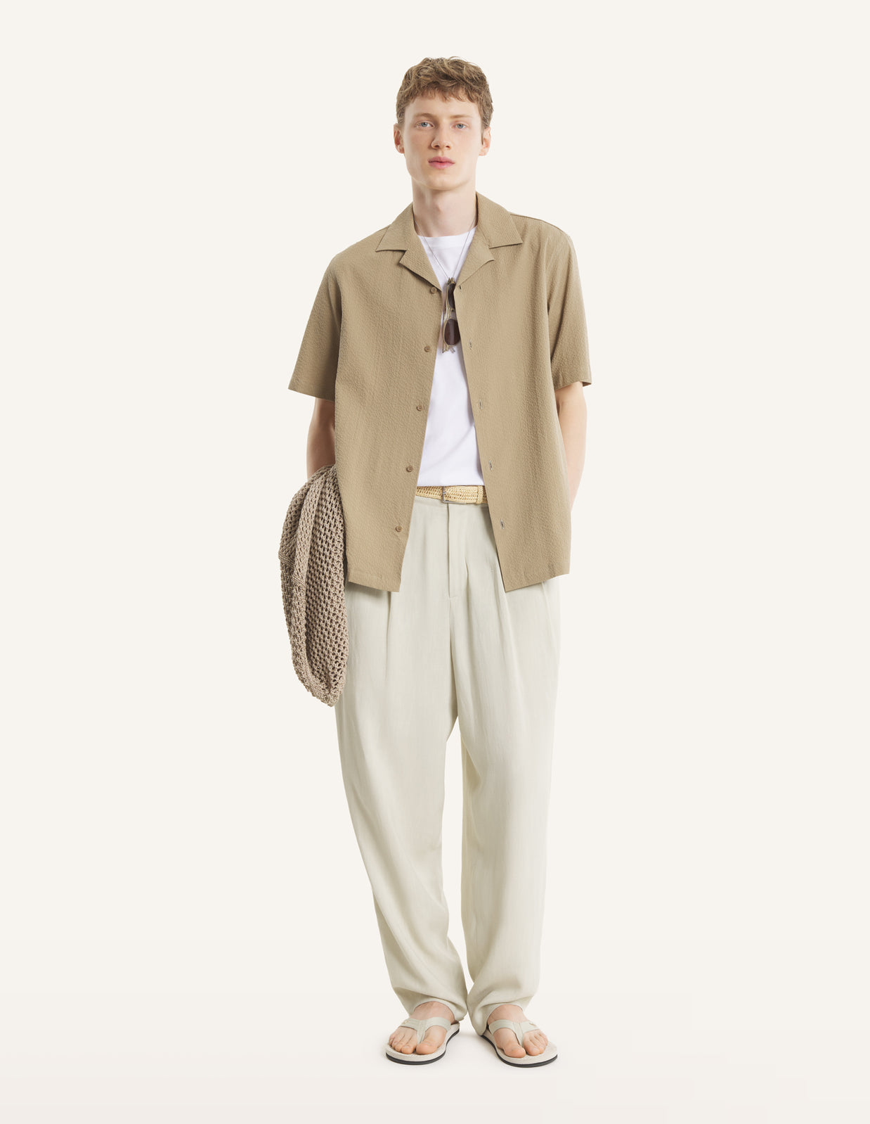 TAILORED PLEATED PANTS