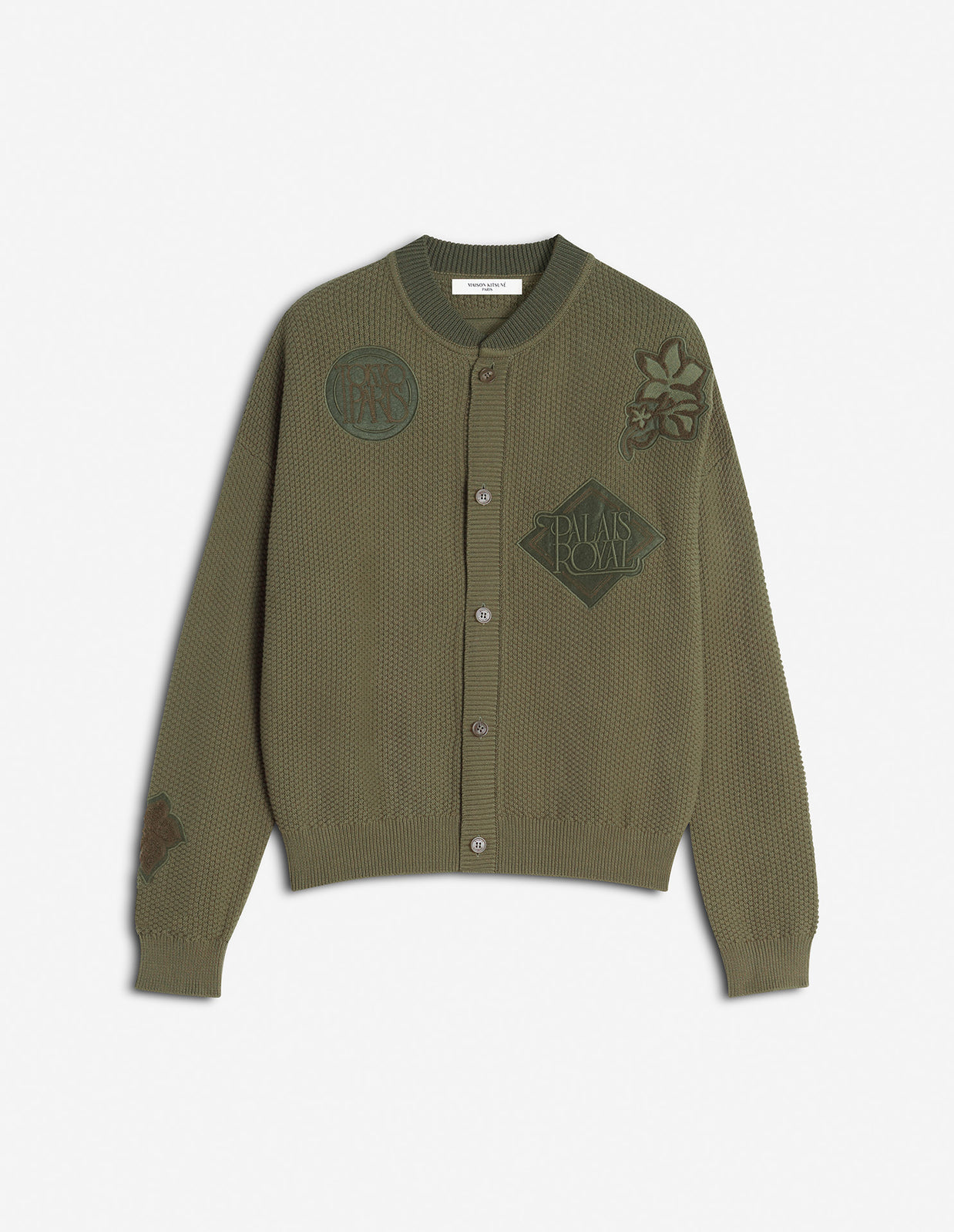 ART NOUVEAU STAMPS KNITTED BLOUSON
