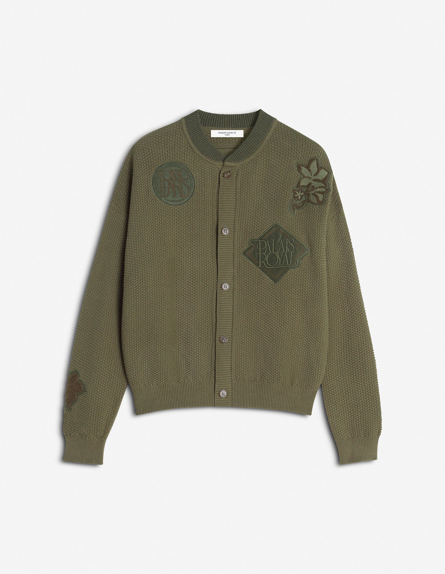 ART NOUVEAU STAMPS KNITTED BLOUSON