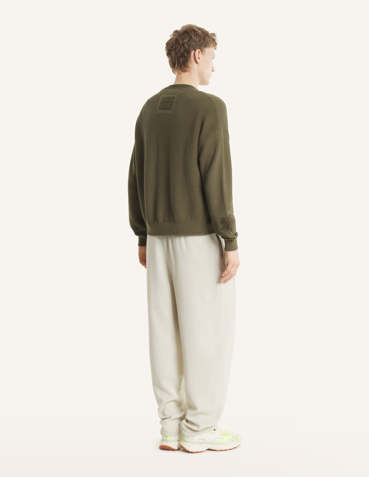 ART NOUVEAU STAMPS KNITTED BLOUSON