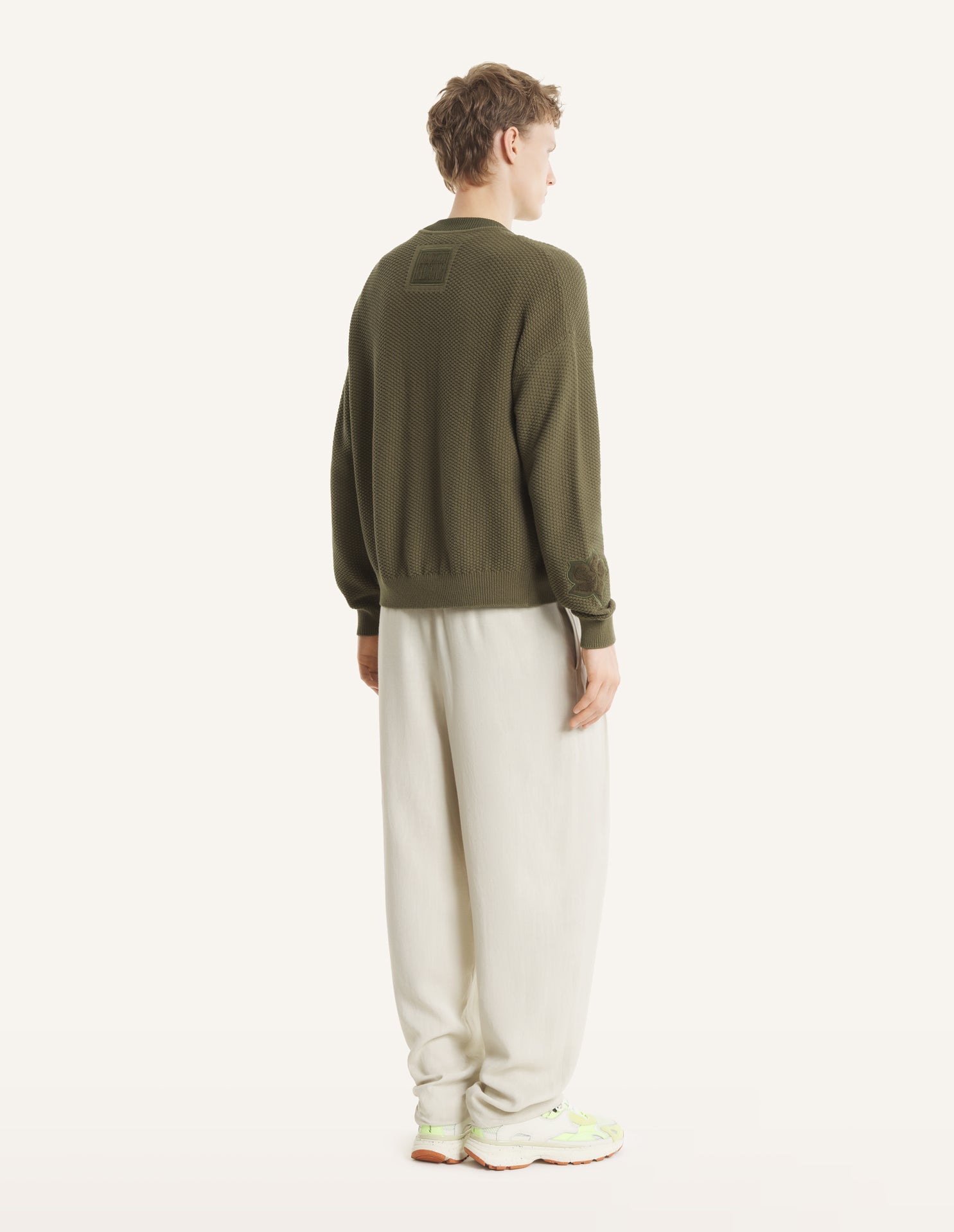 ART NOUVEAU STAMPS KNITTED BLOUSON