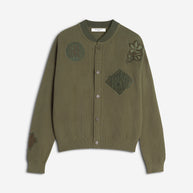 ART NOUVEAU STAMPS KNITTED BLOUSON