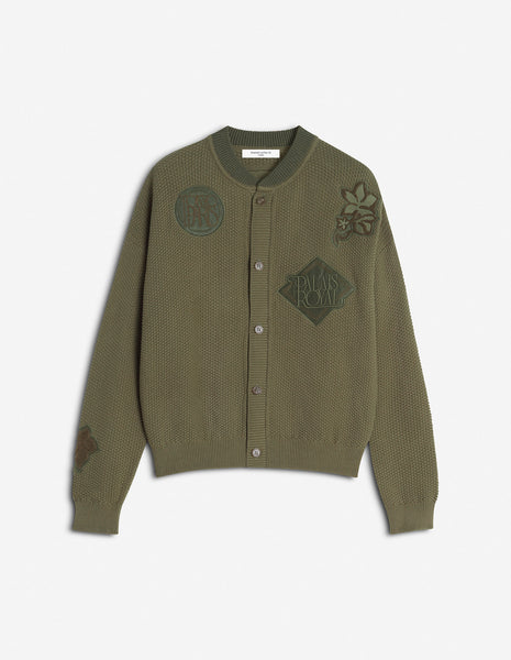 ART NOUVEAU STAMPS KNITTED BLOUSON