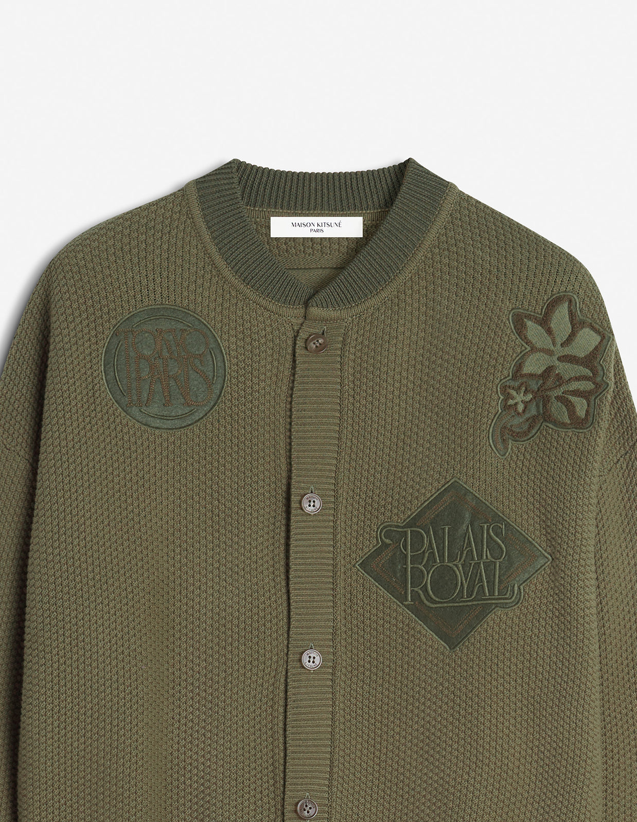 ART NOUVEAU STAMPS KNITTED BLOUSON