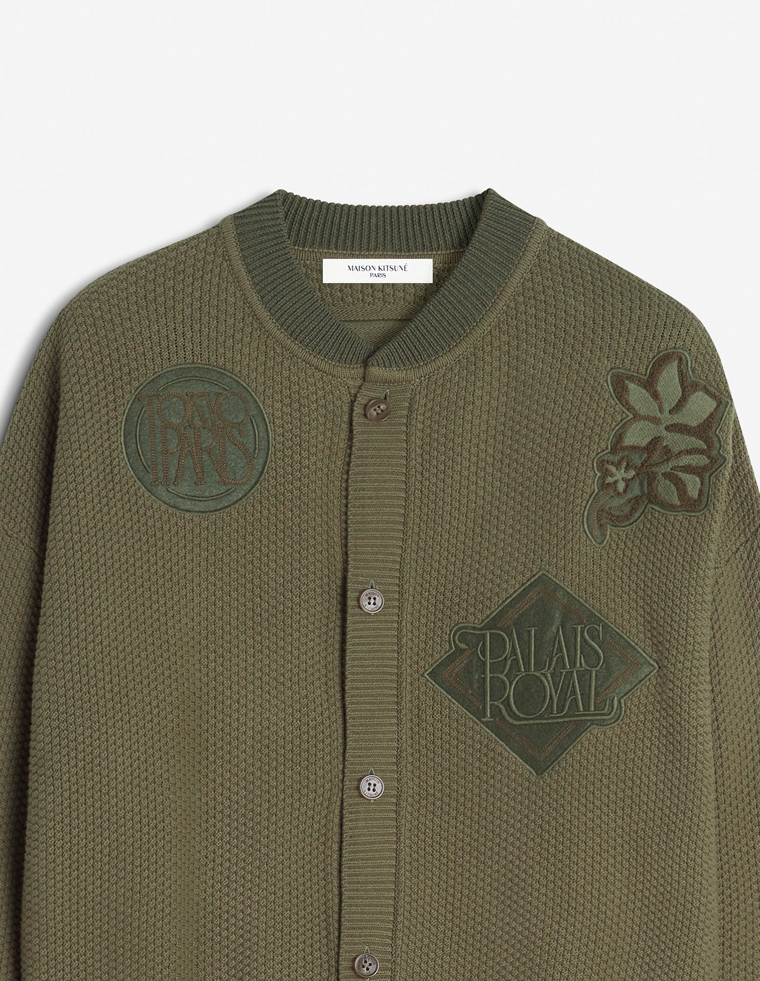 ART NOUVEAU STAMPS KNITTED BLOUSON