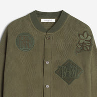 ART NOUVEAU STAMPS KNITTED BLOUSON