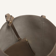 MAISON KITSUNE PARIS LEATHER TOTE