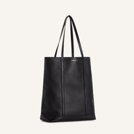 MAISON KITSUNE PARIS LEATHER TOTE