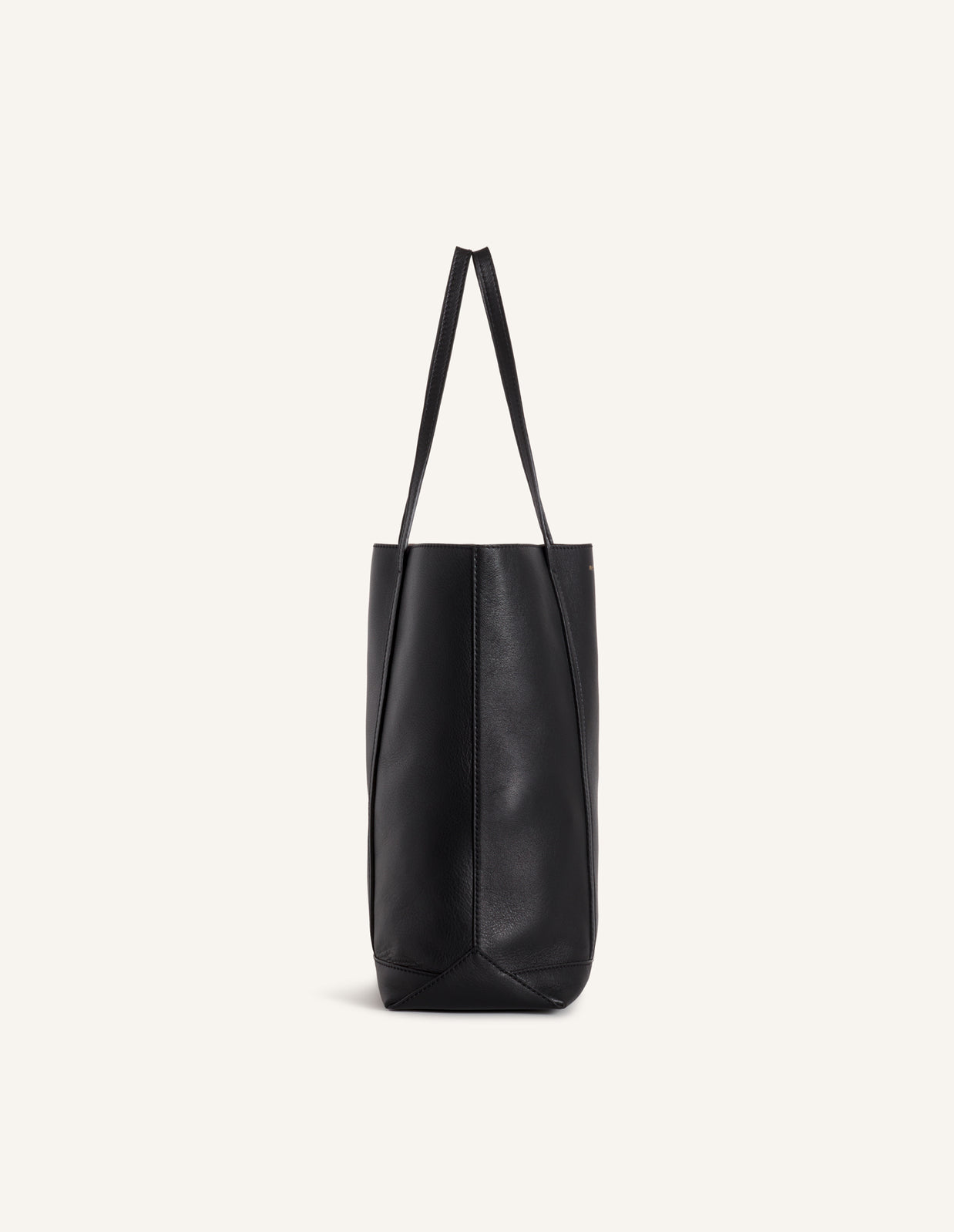 MAISON KITSUNE PARIS LEATHER TOTE