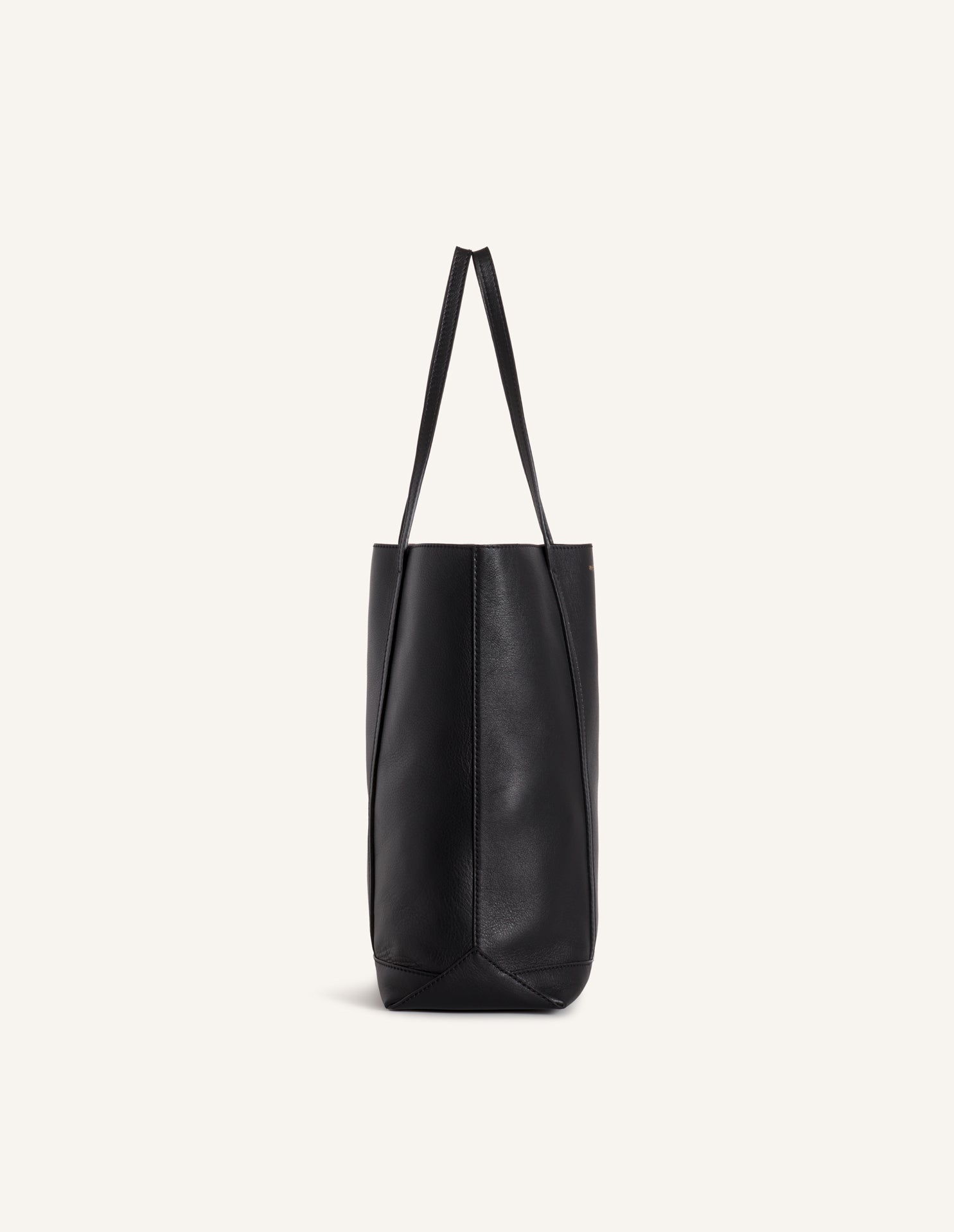 MAISON KITSUNE PARIS LEATHER TOTE