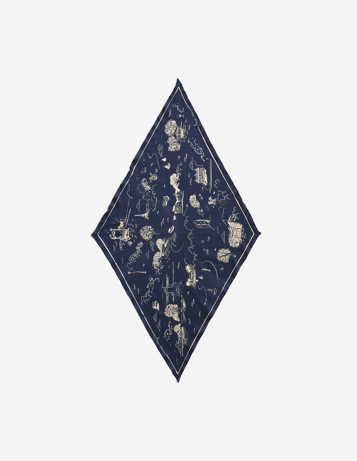 PARISIAN MAP SCARF