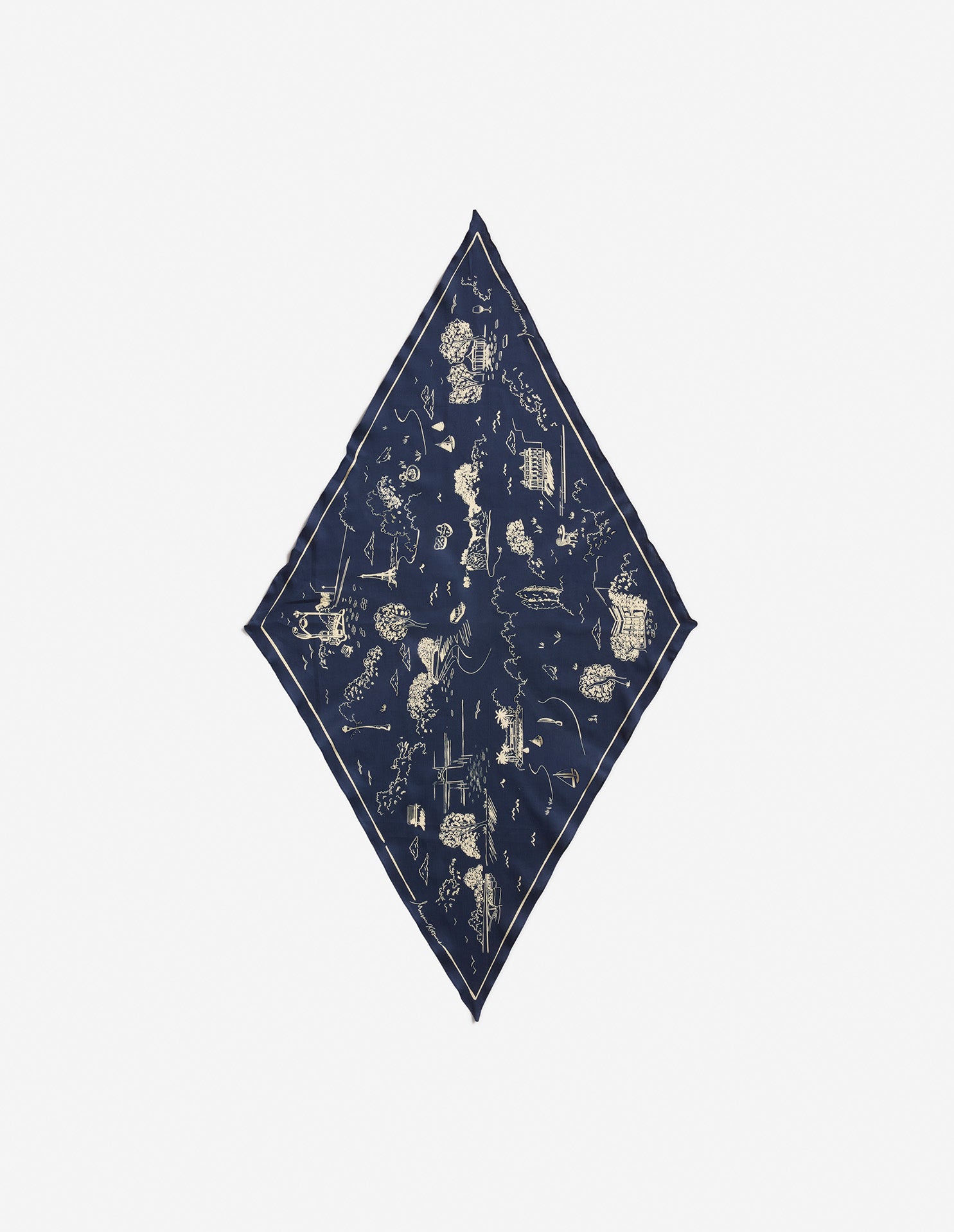 PARISIAN MAP SCARF