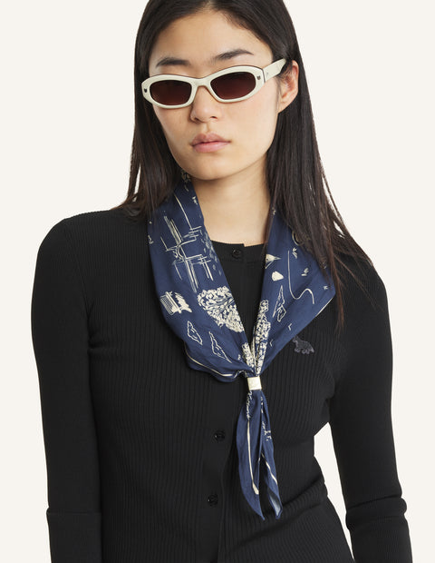 PARISIAN MAP SCARF
