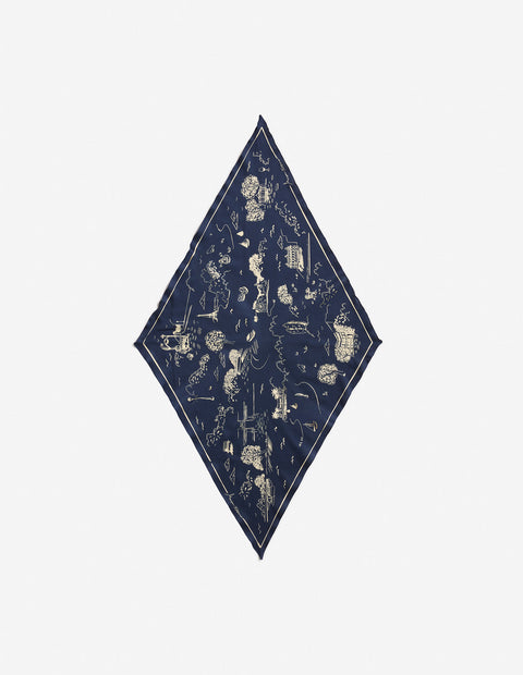 PARISIAN MAP SCARF