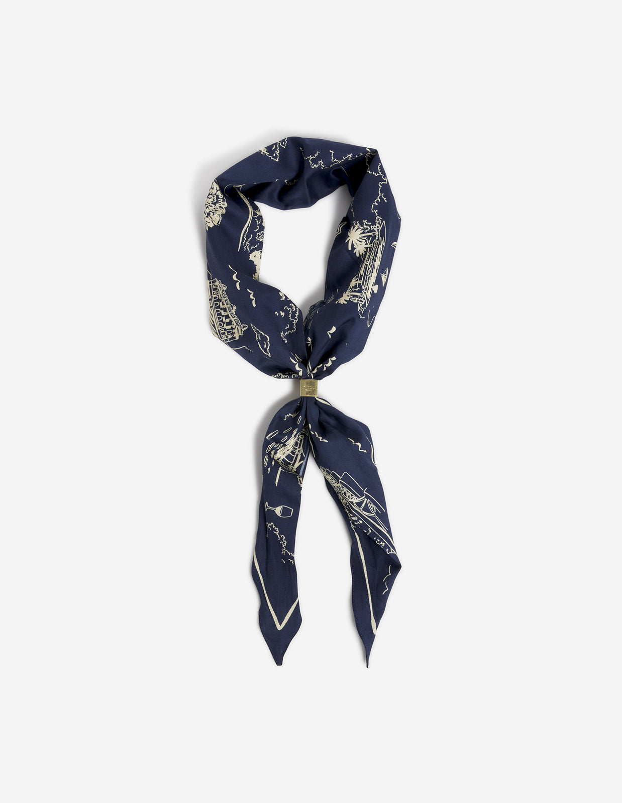 PARISIAN MAP SCARF
