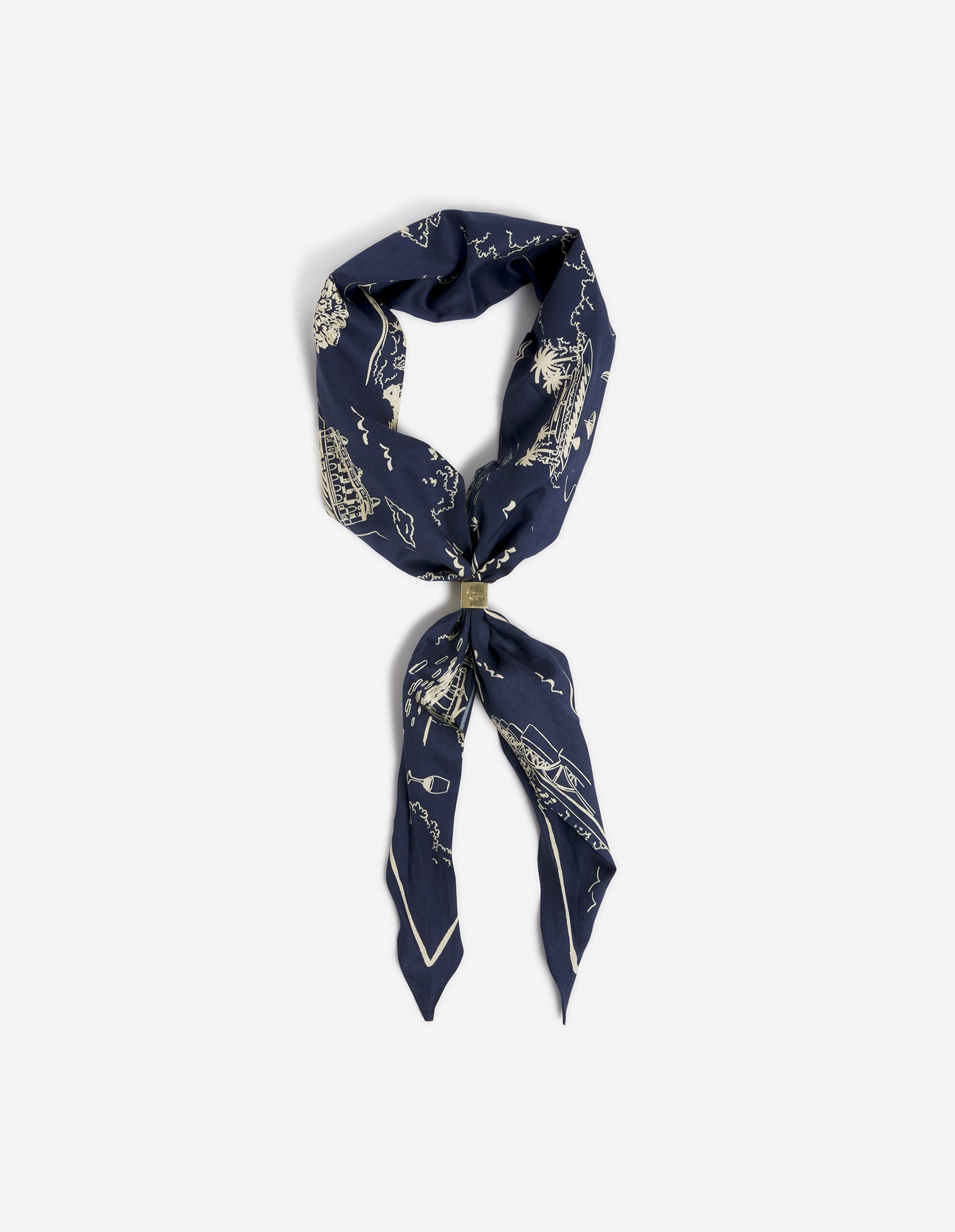 PARISIAN MAP SCARF