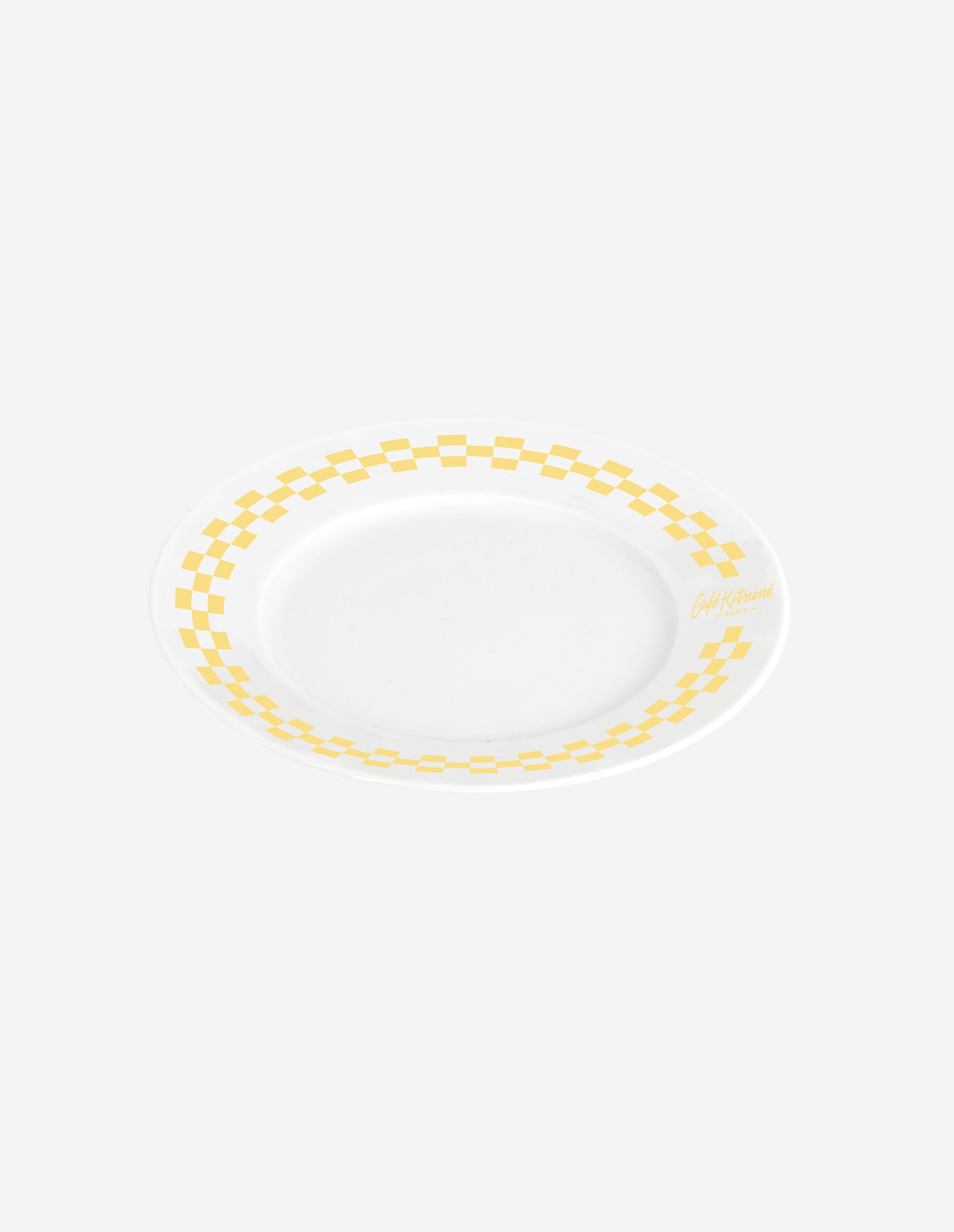 CHECKERBOARD PORCELAIN PLATE