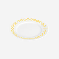 CHECKERBOARD PORCELAIN PLATE