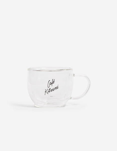 CAFÉ KITSUNÉ DOUBLE-WALLED GLASS MUG