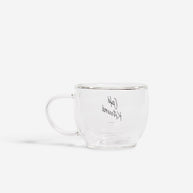 CAFÉ KITSUNÉ DOUBLE-WALLED GLASS MUG