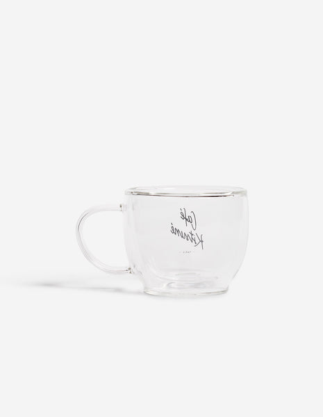 CAFÉ KITSUNÉ DOUBLE-WALLED GLASS MUG
