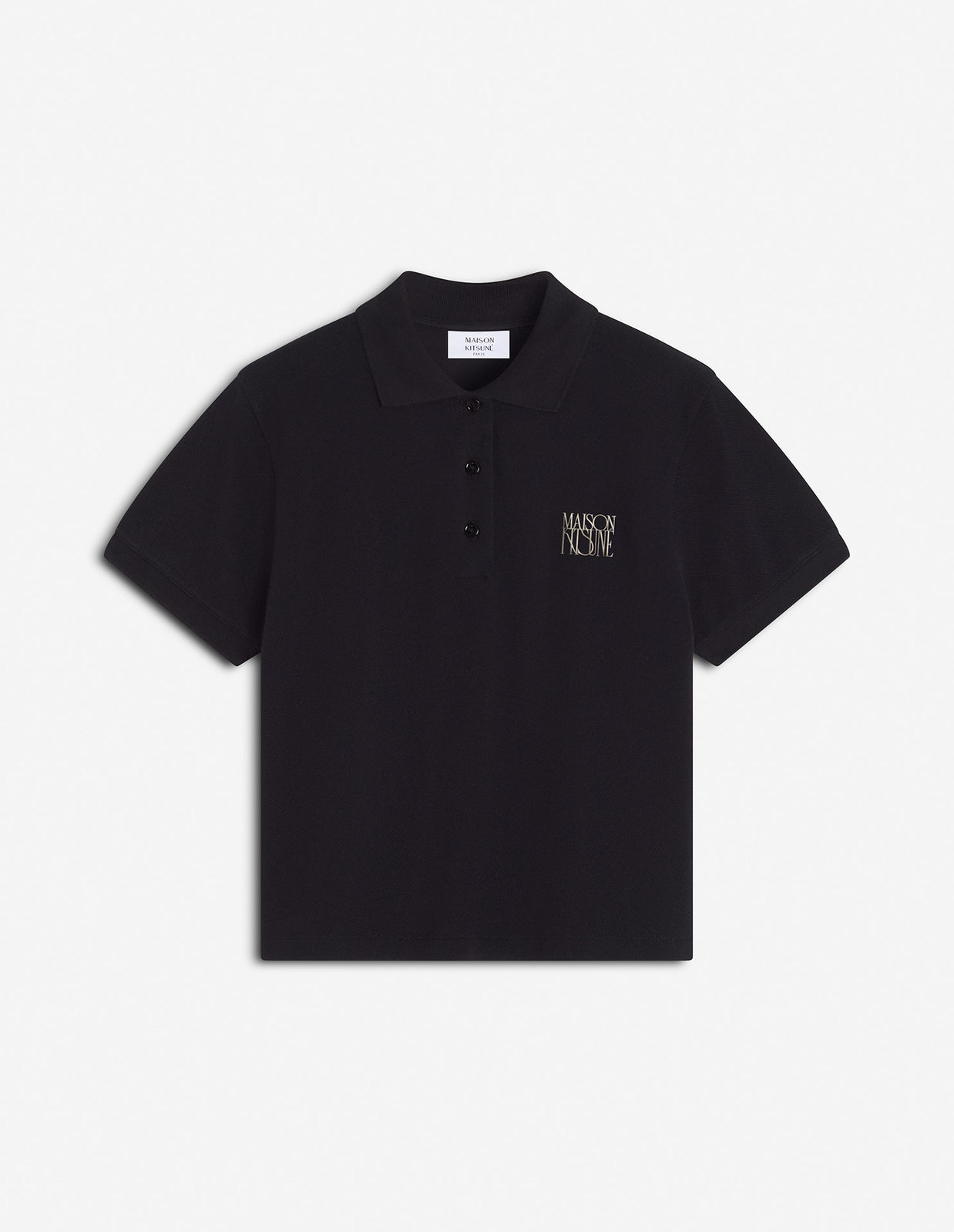 MAISON KITSUNÉ STAMP CROPPED POLO