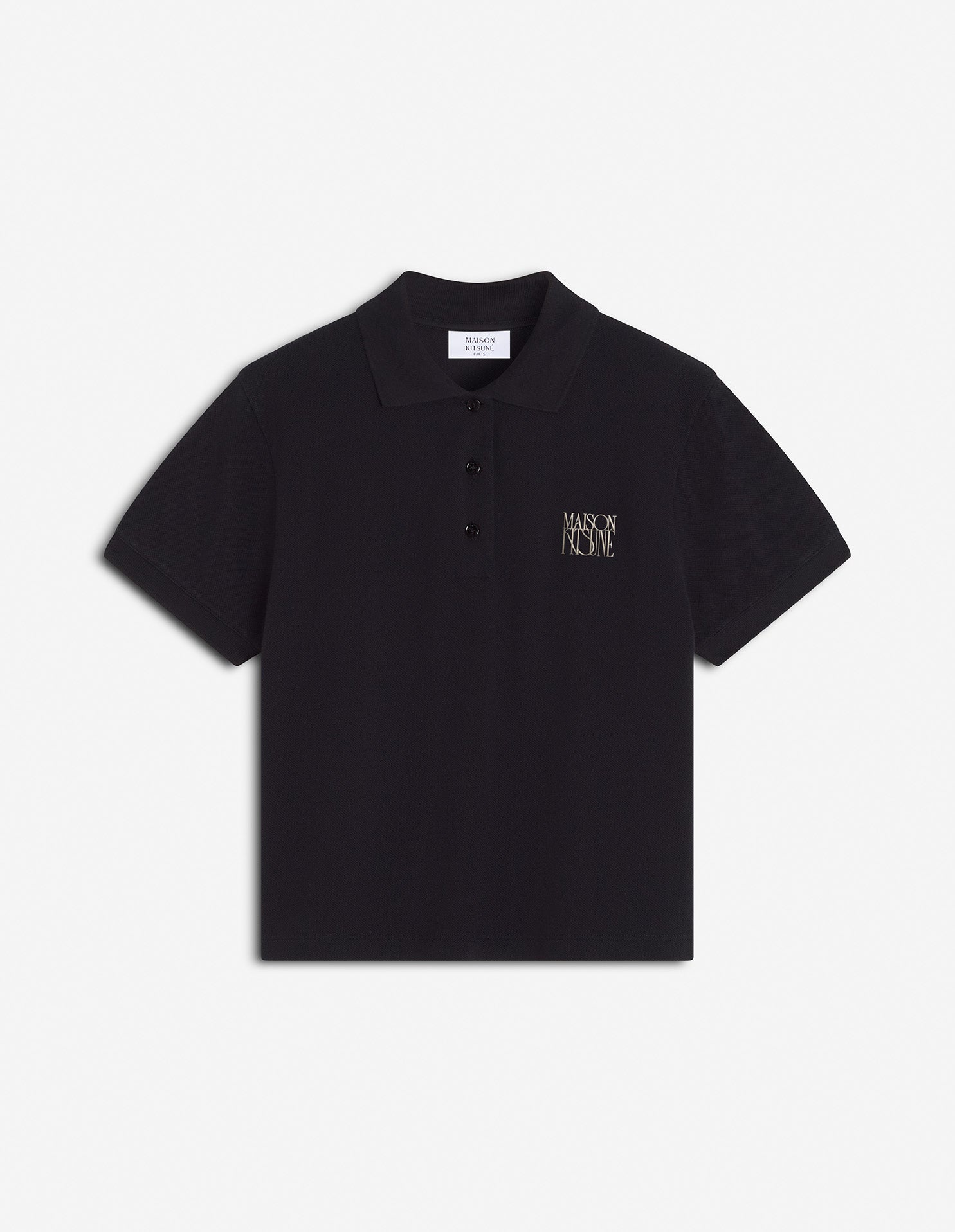 MAISON KITSUNÉ STAMP CROPPED POLO