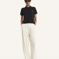 MAISON KITSUNÉ STAMP CROPPED POLO