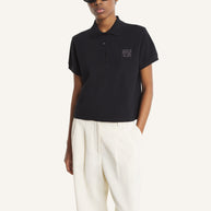 MAISON KITSUNÉ STAMP CROPPED POLO