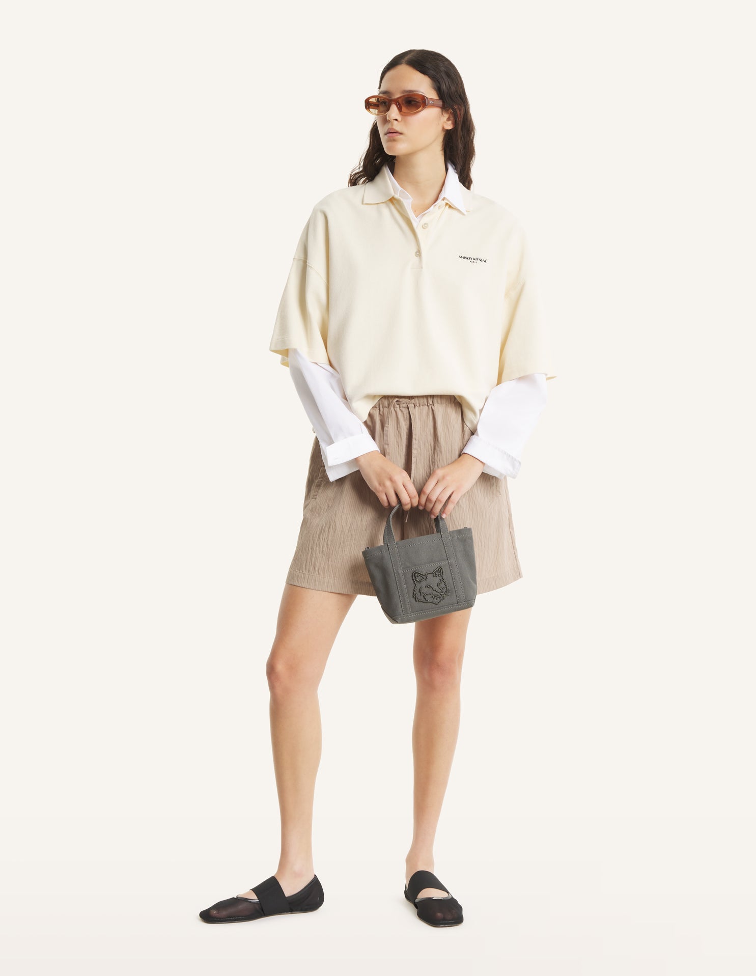 MAISON KITSUNÉ PARIS OVERSIZE POLO
