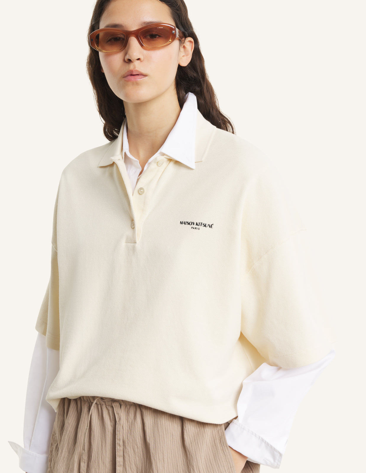 MAISON KITSUNÉ PARIS OVERSIZE POLO