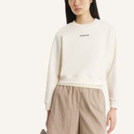 MAISON KITSUNÉ PARIS CROPPED SWEATSHIRT