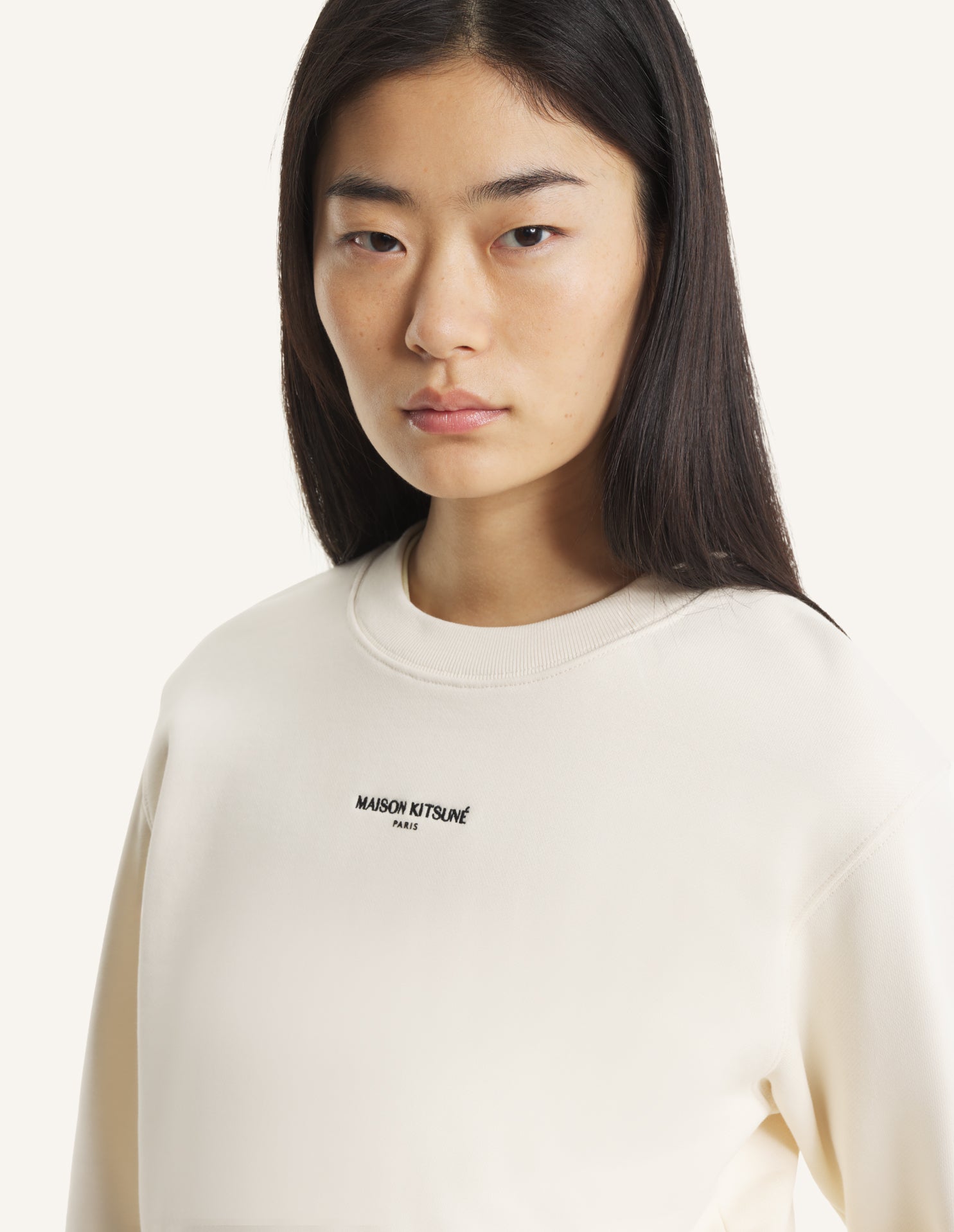 MAISON KITSUNÉ PARIS CROPPED SWEATSHIRT