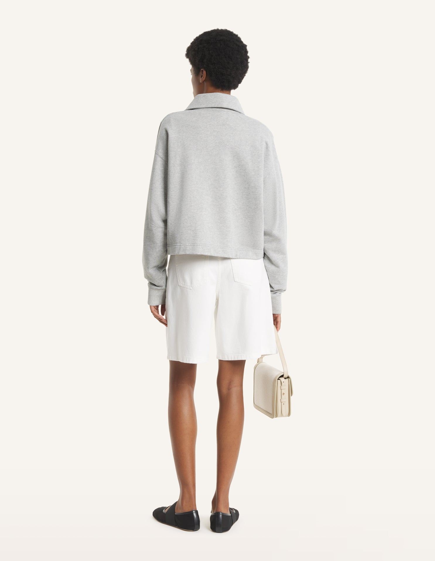 MAISON KITSUNÉ STAMP POLO SWEATSHIRT