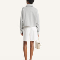MAISON KITSUNÉ STAMP POLO SWEATSHIRT