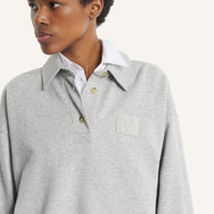 MAISON KITSUNÉ STAMP POLO SWEATSHIRT