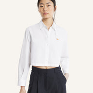BABY FOX CROPPED SHIRT