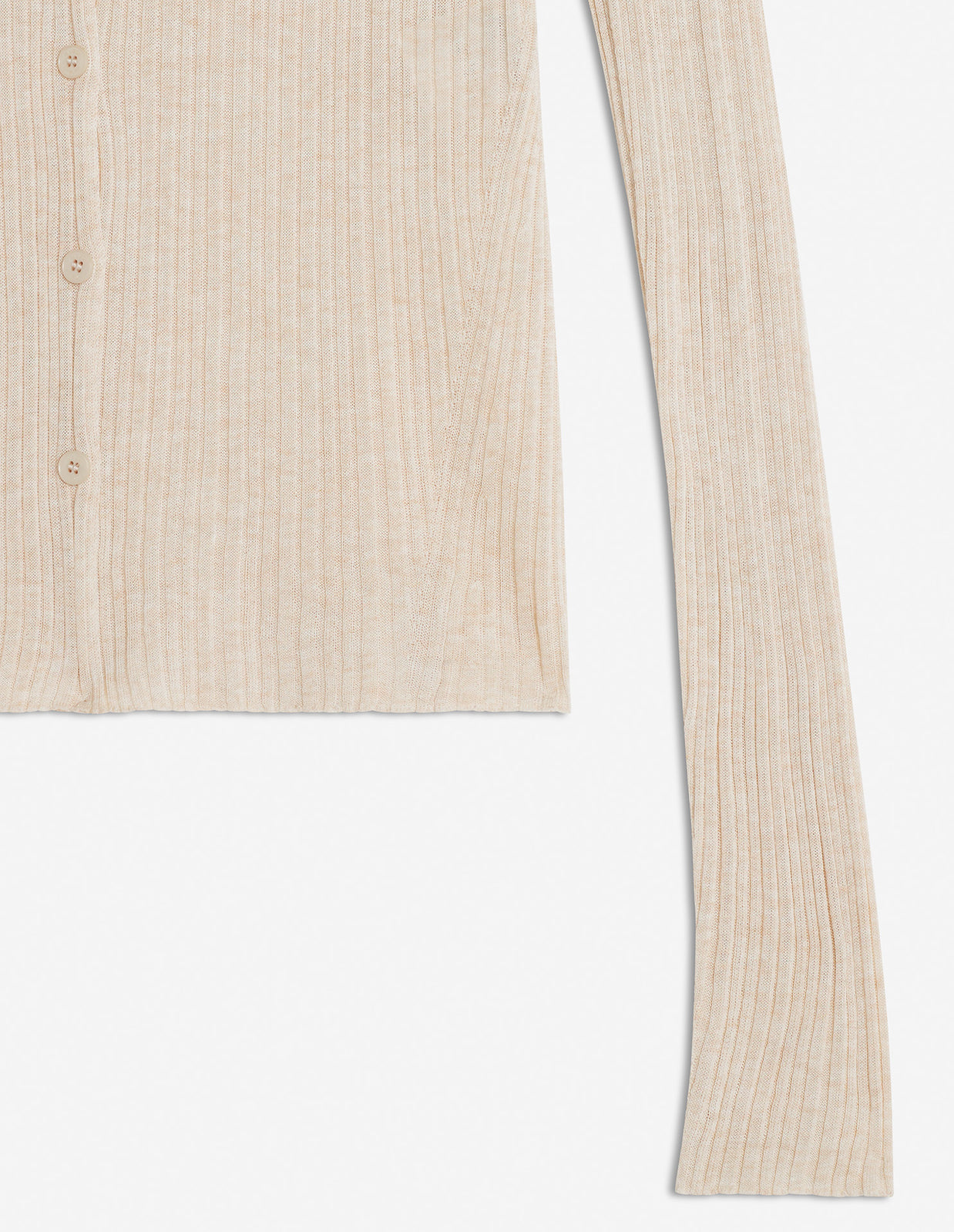 BABY FOX FINE RIB CARDIGAN