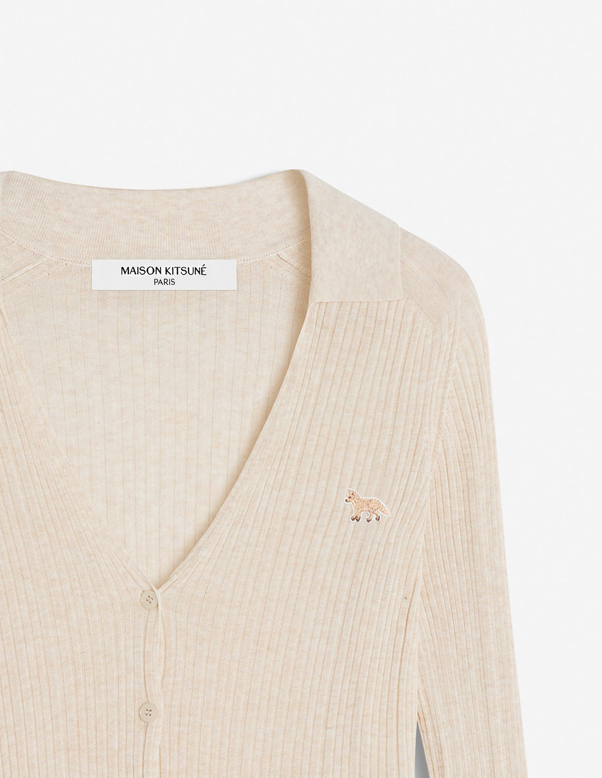 BABY FOX FINE RIB CARDIGAN